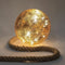 Anna's Collection - Glass Ball Gold Foil 18Cm On 100Cm Thick Rope H...