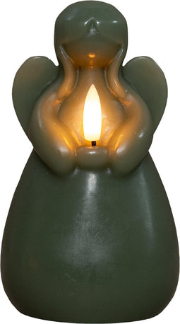 Anna's Collection - Kaars engel wax led 3d vlam op batterij met tim...