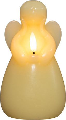 Anna's Collection - Kaars engel wax led 3d vlam op batterij met tim...