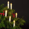 Anna's Collection Kaarsen lichtsnoer - 30 LED kaarsen - 750cm - warm wit -kerstverlichting