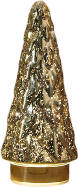 Anna's Collection - Kerstboompje glas 10led op batterij met timer 2...