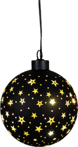Anna's collection - Kersthanger bal glas gouden binnenkant met ster...