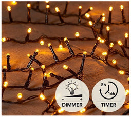 Anna's Collection Kerstverlichting - 20 m - warm wit - 900 leds - met timer en dimmer