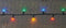 Anna's Collection Kerstverlichting - gekleurd - 360 led lampjes -dimmer - timer - donkergroen snoer