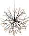 Anna's Collection Kerstverlichting - lichtbol - zwart - warm wit - 63LED - 30cm