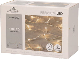 Anna's Collection Kerstverlichting - warm wit - 180 leds - 18M - dimmer-timer