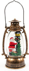 Anna's Collection - Lantern With Santa In Glitter Lighted Water Led...