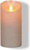 Anna's Collection Led kaars/stompkaars - creme/parel wit - H15 x D7,5 cm - wax - bewegende vlam