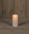 Anna's Collection Led kaars/stompkaars - creme/parel wit - H15 x D7,5 cm - wax - bewegende vlam