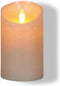 Anna's Collection Led kaars/stompkaars - creme wit - H12,5 x D7,5 cm - wax - bewegende vlam