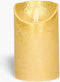 Anna's Collection Led kaars/stompkaars - goud - H12,5 x D7,5 cm - wax - bewegende vlam