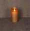 Anna's Collection Led kaars/stompkaars - goud - H15 x D7,5 cm - wax - bewegende vlam