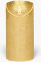 Anna's Collection Led kaars/stompkaars - goud - H15 x D7,5 cm - wax - bewegende vlam