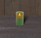 Anna's Collection Led kaars/stompkaars - jade groen - H12,5 x D7,5 cm - wax - bewegende vlam