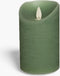 Anna's Collection Led kaars/stompkaars - jade groen - H12,5 x D7,5 cm - wax - bewegende vlam