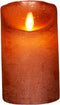 Anna's Collection Led kaars/stompkaars - koper - H12,5 x D7,5 cm - wax - bewegende vlam