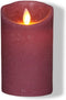 Anna's Collection Led kaars/stompkaars - oudroze - H12,5 x D7,5 cm - wax - bewegende vlam