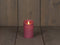 Anna's Collection Led kaars/stompkaars - oudroze - H12,5 x D7,5 cm - wax - bewegende vlam