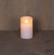 Anna's Collection Led kaars/stompkaars - wit - H12,5 x D7,5 cm - wax - bewegende vlam