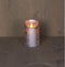 Anna's Collection Led kaars/stompkaars - zilver - H12,5 x D7,5 cm - wax - bewegende vlam