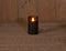 Anna's Collection Led kaars/stompkaars - zwart - H12,5 x D7,5 cm - wax - bewegende vlam