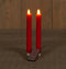Anna's Collection LED Kaarsen - 2 ST - dinerkaarsen - rood - afstandsbediening - 23 cm