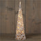 Anna's Collection LED kegel kerstboom lamp - H60 cm - 15 led lampjes - warm wit - kerstverlichting