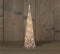 Anna's Collection LED kegel kerstboom lamp - H60 cm - 15 led lampjes - warm wit - kerstverlichting