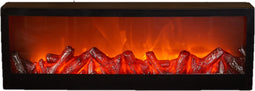 Anna's Collection LED sfeerhaard - lantaarn - zwart - L60 x B10 x H20 cm - open haard - verlichting