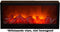 Anna's Collection LED sfeerhaard - zwart - L45 x B10 x H20 cm - open haard - verlichting