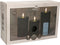 Anna's Collection LED Stompkaarsen met afstandsbediening - 3x - zwart - 10/12.5/15 cm