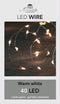 Anna's Collection - LED wire zilverdraad 20l/1 m warm wit CONNECT