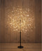 Anna's Collection Lichtboom - zwart - 120 cm - metaal - 600 leds - warm wit - kerstboom