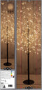 Anna's Collection Lichtboom - zwart - 120 cm - metaal - 600 leds - warm wit - kerstboom