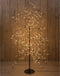 Anna's Collection Lichtboom - zwart - 150 cm - metaal - 1000 leds - warm wit - kerstboom