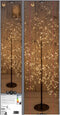Anna's Collection Lichtboom - zwart - 150 cm - metaal - 1000 leds - warm wit - kerstboom