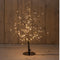Anna's Collection Lichtboom - zwart - 60 cm - metaal - 240 leds - warm wit - kerstboom