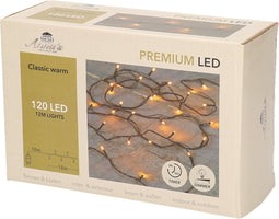 Anna's Collection Lichtsnoer - 120 LEDs - 12 M - warm - met timer en dimmer
