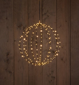 Anna's Collection - Metal 50 cm 3D Ball Black With 216Led Flash Cla...
