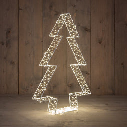 Anna's Collection - Metal 56 cmx7 cm 3D Tree White With 540Led Warm...