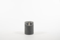 Anna's Collection - Rustic Wax Candle Moving Flame 7,5X10Cm Grey 3...