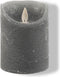 Anna's Collection - Rustic Wax Candle Moving Flame 7,5X10Cm Grey 3...