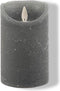 Anna's Collection - Rustic Wax Candle Moving Flame 7,5X12,5Cm Grey...