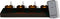 Anna's Collection - Set 4 St 3D Wick Inductive Rechargeable Black T...