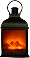 Anna's Collection Sfeerhaard-open haard - zwart - met LED - 15x12x23 cm
