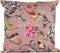 Anna's Collection Sierkussen voor binnen en buiten - bloemenprint - oud roze - 45 x 45 cm - tuinkussen