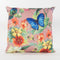 Anna's Collection Sierkussen voor binnen en buiten - vlinder - oud roze - 45 x 45 cm - tuinkussen