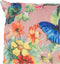 Anna's Collection Sierkussen voor binnen en buiten - vlinder - oud roze - 45 x 45 cm - tuinkussen