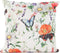Anna's Collection Sierkussen voor binnen en buiten - vlinders - wit - 45 x 45 cm - tuinkussen