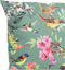 Anna's Collection Sierkussen voor binnen en buiten - vogels - donkergroen - 30 x 50 cm - tuinkussen